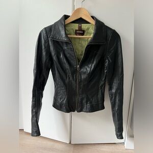 Damier XXXS Italian Leather Jacket Made in Canada